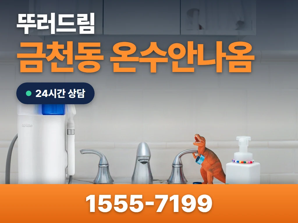 금천동 온수안나옴 현장